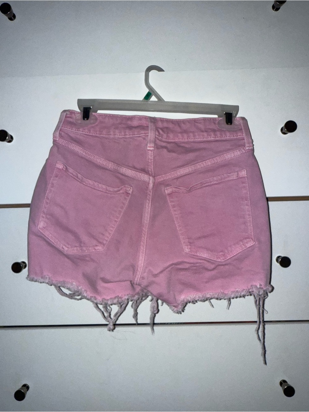 Pink Denim Shorts - Picture 2 of 3